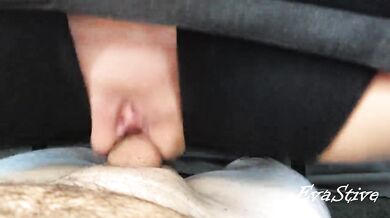 Cum and piss oozing out of stepmom's big cunt