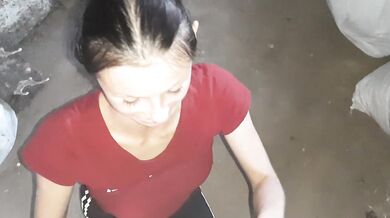 Real Russian lesbians having sex in an abandoned house, with Russian conversations