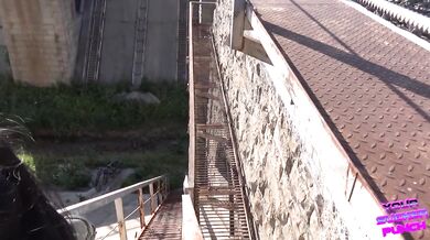 We wanted to make a video on the railway but we were caught by motorcyclists :D (Russian Dialogues)