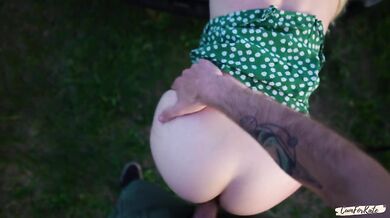 Passionate Couple Couldn't Resist to Get Home and had Rough Sex on the Hood of the Car