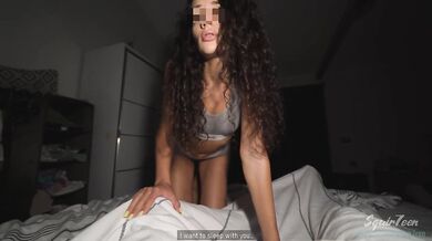 Stepdaddy can I come to your bed while Mom is away please?
