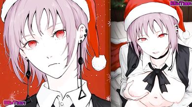 Fami - Chainsaw Man Manga - Go the Sexy Christmas Party Blow Job by eextoon