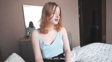 Stepsister Got Cum on Her Pussy in Truth or Dare Game