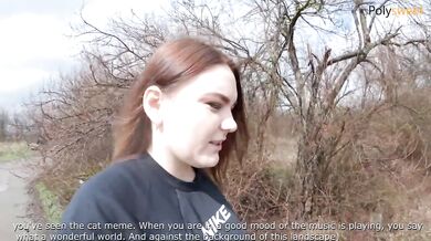 Public Fucking A Guy In POV After He Cums A Lot (Russians Speak With Subtitles)