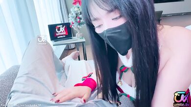 Summoning beautiful women to spend Christmas with me~ Superb oral and foot job services, unprotected ejaculation!