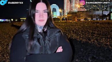 “Don't turn off the camera, film yourself fucking!” – Anna Berry, a random cutie with a pretty face and a huge ass, became a porn star.