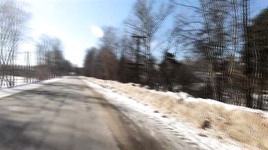 Russian Nude Girl Miss4motivated walking on the Road