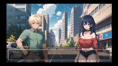 Bluring the walls [ ROMANCE Hentai Game ] Ep.2 HORNY GIRLFRIEND ripped his shirt off !