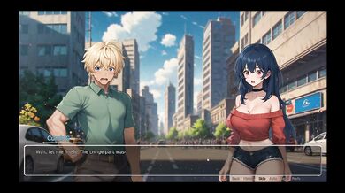 Bluring the walls [ ROMANCE Hentai Game ] Ep.2 HORNY GIRLFRIEND ripped his shirt off !