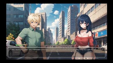 Bluring the walls [ ROMANCE Hentai Game ] Ep.2 HORNY GIRLFRIEND ripped his shirt off !