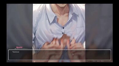 Bluring the walls [ ROMANCE Hentai Game ] Ep.2 HORNY GIRLFRIEND ripped his shirt off !
