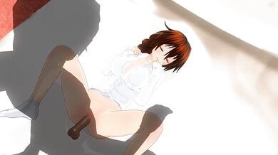 Redhead gets fucked in missionary position