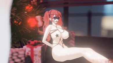 Kaga & Honolulu's Secret Christmas Gift! (Giantess Vore)