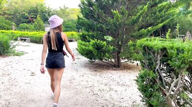 Skilled Blowjob from Spirite Moon in Public Park Make Him Cum in 2 min - Bunny Rabbits