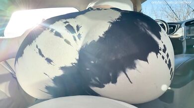 Sweet Stepsis with Big Boobs and Ass Grinding Slowly on Cock in the Car