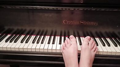 Playing the flea waltz with my tiny, pale feet