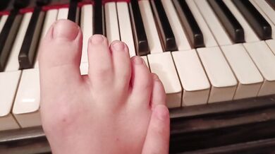 Playing the flea waltz with my tiny, pale feet