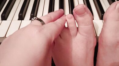 Playing the flea waltz with my tiny, pale feet