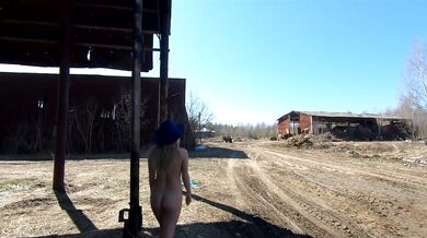 Naked Russian Beauty walks on the collective farm Exhibitionist Miss4motivated