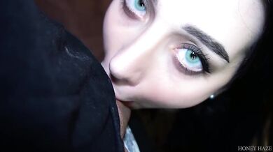 STEPDAUGHTER WANTS TO LOOK OLDER THEN SHE IS, LOVE HER MOUTH. HONEY HAZE