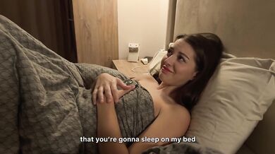 Stepbrother Accidentally Saw Naked Stepsister and Start Jerk Off But She Caught Him!!