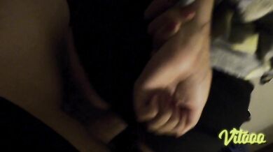 My girlfriend likes to sit on my cock, I fill her vagina with semen - Latina
