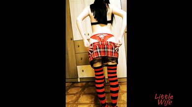 schoolgirl gets naked on camera - Littlewife