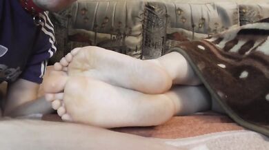 Licked and kissed my wife's feet