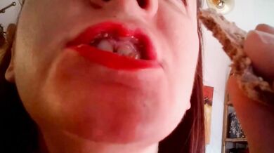 I chew you completely like a little insect I crush your bones like this sweet!