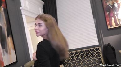 Met Carmen Electra doppelganger and fucked her at home ! HOT Russian brunette