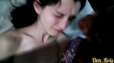 compilation my cute schoolgirl loves to bathe in warm cum many shots of cum on face and hair