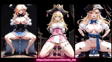 AI Generated - Hentai - Pirate Peach, Zelda, Rosalina (125)