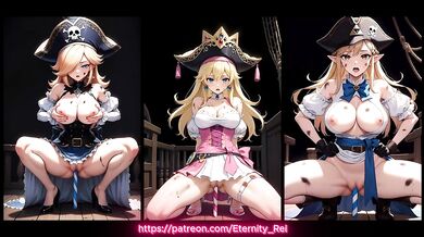 AI Generated - Hentai - Pirate Peach, Zelda, Rosalina (125)
