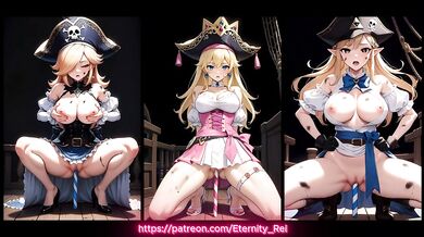 AI Generated - Hentai - Pirate Peach, Zelda, Rosalina (125)