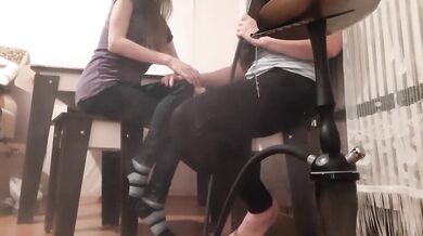 We at a friend's house, who almost caught us. With vulgar Russian conversations - IkaSmokS