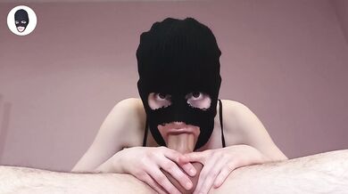 He couldn't resist and cum in 10 minutes, hot deepthroat blowjob and cowgirl