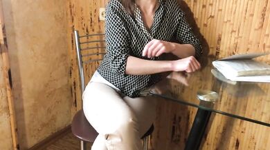 Lustful Teacher Seduces Student and Fucks him Again. Russian Amateur with Dialogue