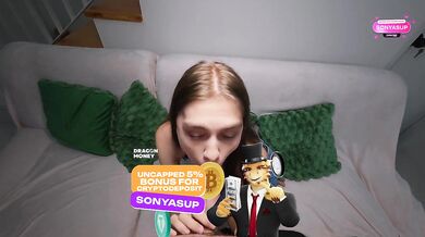 Italian Blowjob from a big-eyed Beauty SonyaSuper