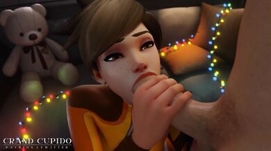 [compilation] Two blowjob Tracer and Mercy [Overwatch] [Grand Cupido]