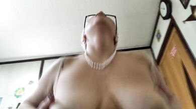 Mister Zucchini and Mister Carrot in juicy pussy of MILF secretary ...