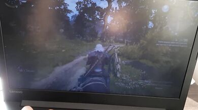 During the computer game "The Witcher" it is a pleasure to finish.