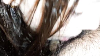 My slave pleasures me before bed