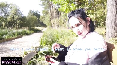 Public Agent Pickup Russian Student and Almost Cum in Pussy in Park / Kiss Cat