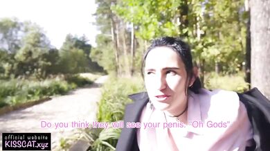 Public Agent Pickup Russian Student and Almost Cum in Pussy in Park / Kiss Cat