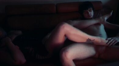 Sensual footjob for my stepbrother