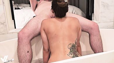 Big titty slut gets fucked and facialized