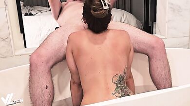 Big titty slut gets fucked and facialized