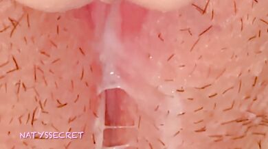 Extremely Wet Pink Pussy After Cumming - 18 Year Old Schoolgirl