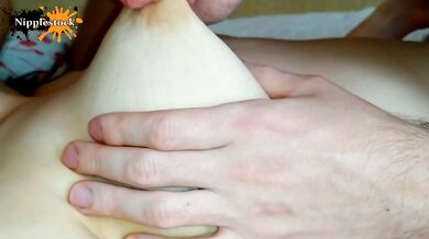Close up nipple sucking and biting game