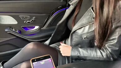 Public mastrubation with Lovens Lush in taxi and restaurant